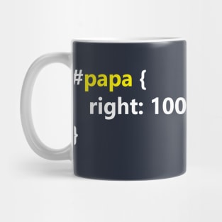 papa right: 100% !important Mug